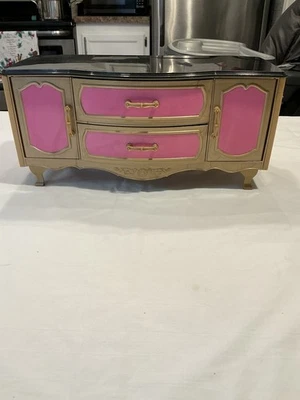 American Girl Doll Grand Hotel Pink Gold Dresser Reception Front Desk Concierge - Image 1 of 4