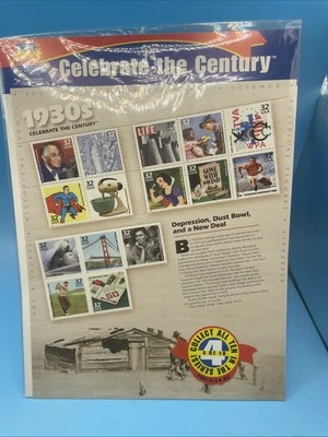 1930s USPS Celebrate The Century Collector's Stamps Sealed MNH - Image 1 of 4