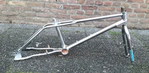 HARO SPORT  1987 old school VINTAGE CHROME 20 INCH frame AND fork - Picture 1 of 24