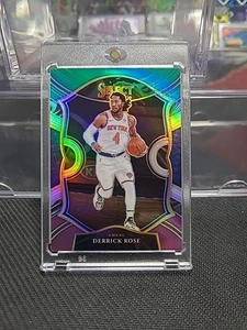 Panini Select Concourse Derrick Rose 2020-21! Prizm NY #16 verde blanco púrpura - Imagen 1 de 5