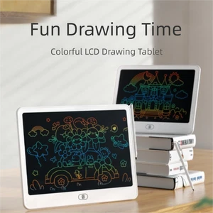 Tableau LCD coloré effaçable jouet éducatif planche à dessin anniversaire - Photo 1/14