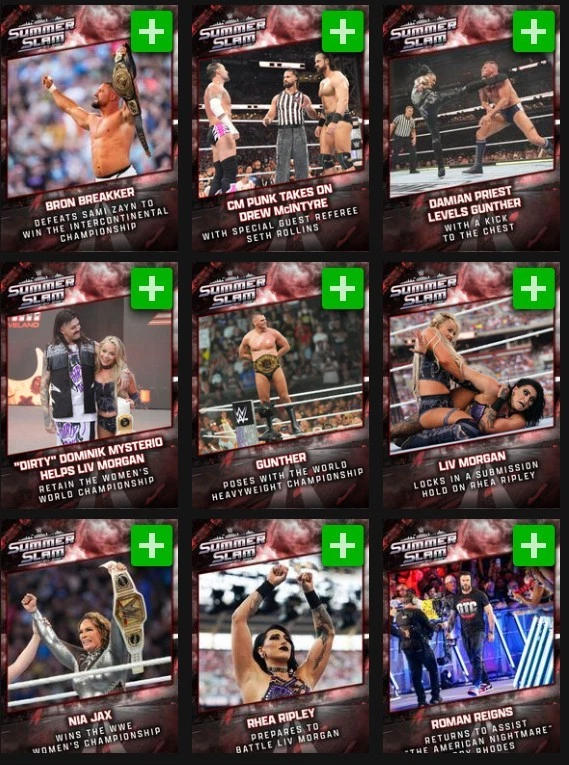 [DIGITAL] Topps Slam - SummerSlam 2024 Throwback 25 S1 - Red Base - Pick - Image 1 of 1