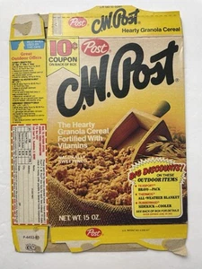 1980 Post CW POST GRANOLA Cereal box vintage food movie prop package - Picture 1 of 2