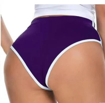 Women's Yoga Solid Shorts Sports Hot Pants Booty Gym Workout Fitness Briefs  - Image 1 of 4