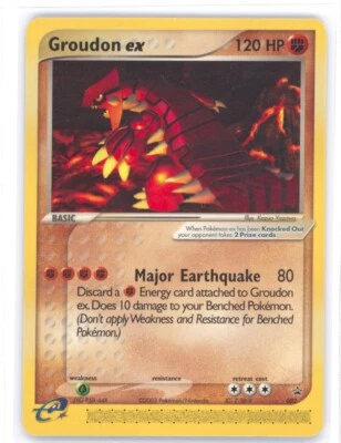 Pokémon Groundon-EX Non-Holo, Nintendo Power Mag, Black Star Promo #2 NM 0303#68 - Image 1 of 2