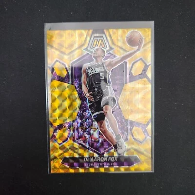 2023-24 Mosaic Reactive Yellow Prizm De'Aaron Fox #163 Kings   L37 - Image 1 of 2