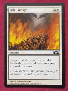 Magic The Gathering 2013 CORE SET M13 SAFE PASSAGE white card MTG - Picture 1 of 2