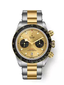 Tudor Black Bay Chrono S&G Champagne Dial Gold Two-Tone Watch M79363N-0007 - Picture 1 of 5