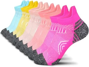 Athletic Ankle Womens Socks Running Compression 6-13, Cushioned Garden - Picture 1 of 7