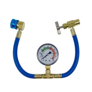 Self-Sealing R1234YF A/C Can Tap Left H Thread Hose Recharge AC Conditioning US - Foto 1 di 7