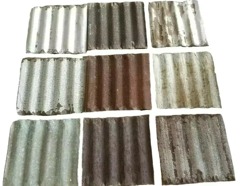 100 pcs. Rustic Reclaimed Corrugated (6in x 6in) Barn Metal Tin Flat Rate Ship Cover