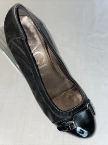 Attilio Giusti Leombruni Ballet Slippers Womens Size 39.5 U.S. 8.5 M Black Lthr - Picture 1 of 12