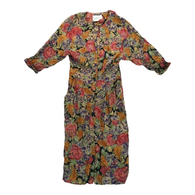 Vestido Piccalino Petites Mujer 6P Multicolor Manga 3/4 Estampado Floral Vintage Foto 1 de 4