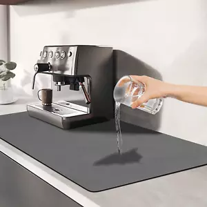 Dish Drying Mats for Kitchen Counter Coffee Mat under Sink Mats for Kitchen Wate - Picture 1 of 8