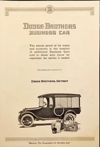 1921 Dodge Brothers Business Car Detroit Antique Print Ad - Picture 1 of 1
