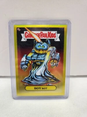 2021 TOPPS CHROME GARBAGE PAIL KIDS SERIES 4 #AN5a ROY BOT YELLOW #044 / 275 - Image 1 of 4