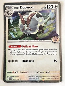 Hop’s Dubwool 136/159 Cosmos Holo Promo Journey Together Pokemon - Near Mint NM - Picture 1 of 6