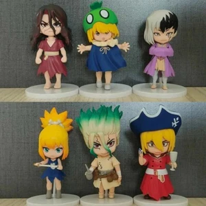 6 Pcs/Set 10cm Dr. Stone Anime Figures Model Desktop Ornaments - Picture 1 of 7