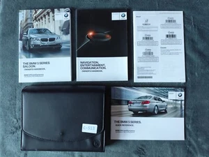 GENUINE BMW 5 SERIES SALOON F10 2013-2017 HANDBOOK OWNERS WALLET PACK C-513 - Picture 1 of 5