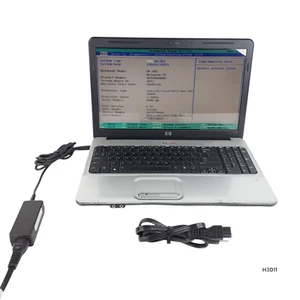 HP G60 Notebook 15.6 Laptop Core 2 Duo T6600 4GB 320GB HDD Boots/Bios H3011 - Picture 1 of 21