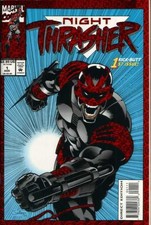 Night Thrasher #1 Javier Saltares Autographed w/ CoA 945/2500 1993 Marvel comic