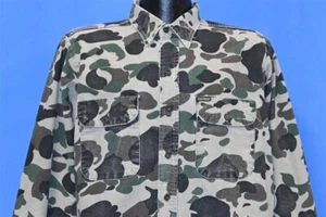 CAMISA DELANTERA VINTAGE AÑOS 80 OSH KOSH CAMUFLAJE FRANELA PARA HOMBRE CAMUFLAJE BOTONES L - Imagen 1 de 3