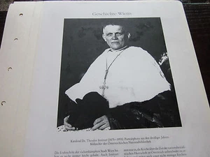 Wien Archiv 2 Geschichte 1088 Kardinal Dr. Theodor Innitzer 1875--1955 Kopie - Bild 1 von 1