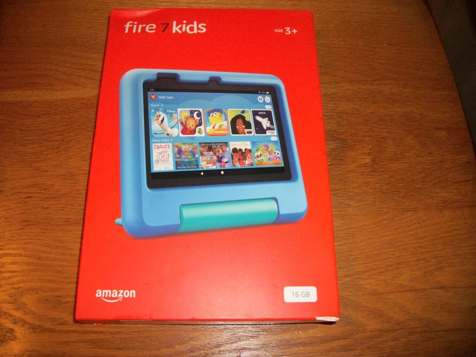 NEW & SEALED - Amazon FIRE 7" Kids Edition 16GB BLUE Tablet w/ 7-IN. Display - Image 1 of 1