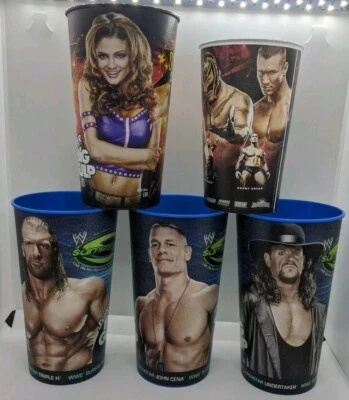 WWE Wrestling 2009/2010 Summer Slam Super Big Gulp 44 OZ y Copa de eventos en vivo 2009. Foto 1 de 4