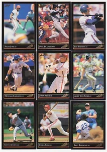 9 Different 1992 Leaf Black Gold Preview Cards w/ Steve Avery John Kruk + More - Picture 1 of 2