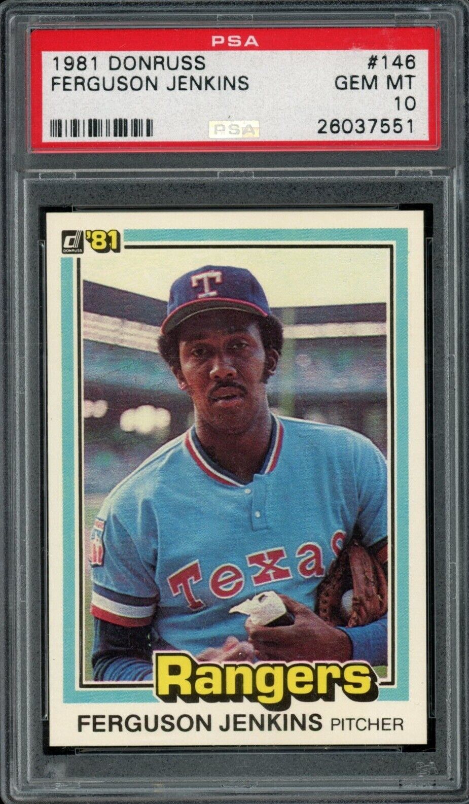 1981 DONRUSS #146 FERGUSON JENKINS PSA 10 26037551