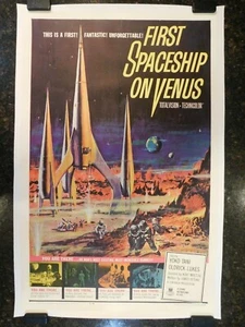 FIRST SPACESHIP ON VENUS Original 1962 Movie Poster, C8.5 Very Fine/Near Mint - Picture 1 of 12