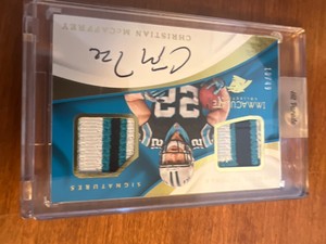 2017 Christian McCaffrey Rookie Dual Patch Auto RPA