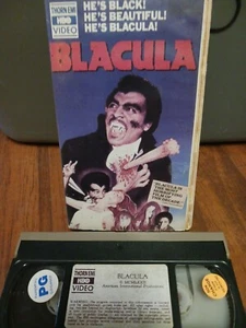BLACULA ‘72 VHS THORN EMI HBO OG CLAMSHELL HORROR BLAXPLOITATION HTF RARE! - Picture 1 of 13