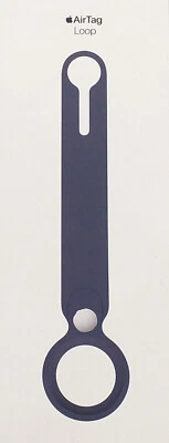 Official Apple Retail AirTag Loop Case Cover Holder for AirTag Deep Navy Blue - Image 1 of 3