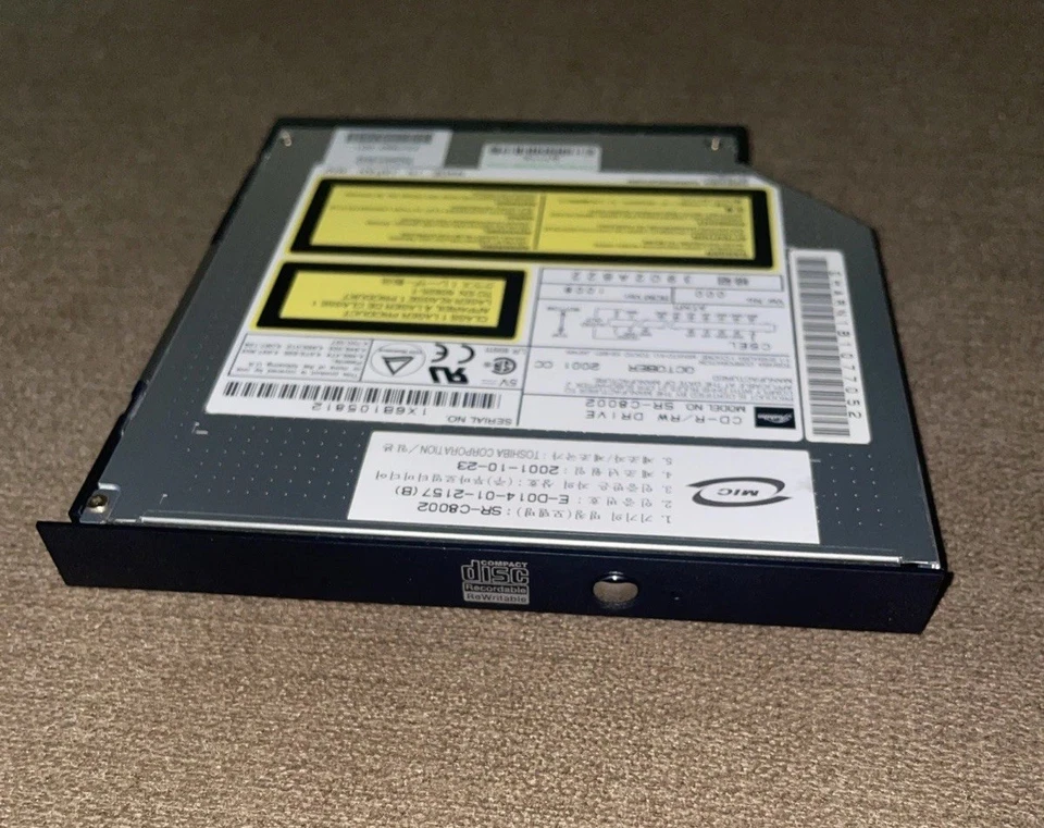 Compaq Presario 2700 Laptop Future Bay CDRW Drive Sony Model SR-C8002 257982-001 - Image 1 of 4