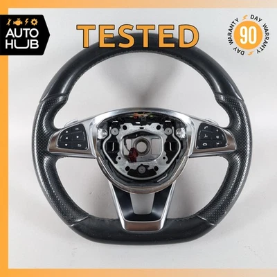 Volante deportivo 15-20 Mercedes W218 CLS550 SL400 CLA45 AMG fondo plano OEM Foto 1 de 4