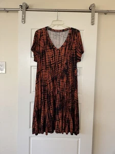 Torrid superweiches Strick-Skaterkleid mit V-Ausschnitt Größe 1X neu mit Etikett - Bild 1 von 6