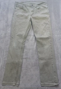 Levi's 511 Men’s Jeans Grey W34 L32 Straight Leg - 2 holes and stains - Picture 1 of 13