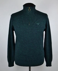 Maglione Barbour 1/4 zip lana taglia M - Foto 1 di 9