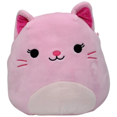 Kellytoy Squishmallows, rosa Glitzerkatze Celenia Kuscheltier 19cm Gebraucht Kat - Bild 1 von 4