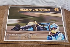 2021 IndyCar Poster (JJ) Jimmie Johnson  Autographed  - Picture 1 of 5