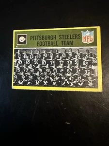 1967 Philadelphia Football Karte # 145 Pittsburgh Steelers Teamkarte (sehr guter Zustand/sehr guter Zustand) - Bild 1 von 2