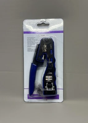 Pass Through Crimping Tool RJ45 Crimper for Cat5 Cat6 Cat7 Stripping & Cutting - Image 1 of 4