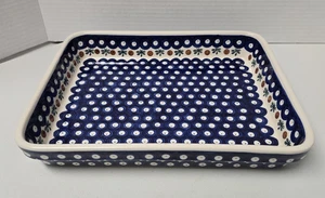 Bolaslawiec Polnische Keramik Rechteckige Backform 11X8,75 Zoll - Bild 1 von 10