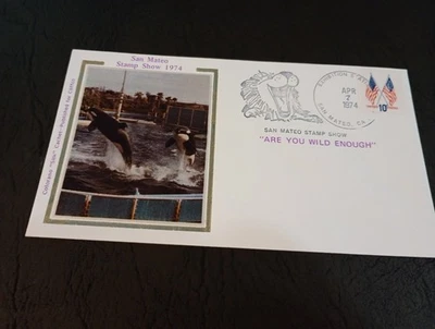 San Mateo Stamp Show Event Cover Colorano Cover April 7, 1974 - Image 1 of 4