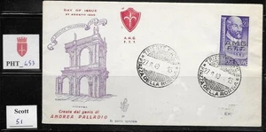 PHT_453. TRIESTE FTT. FDC Venetia w. 1949 ANDREA PALLADIO. Scott 51 - Picture 1 of 1