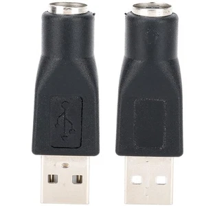 5x USB Male To For PS/2 Female Adapter Converter For Keyboard Mouse With For FY - Picture 1 of 8
