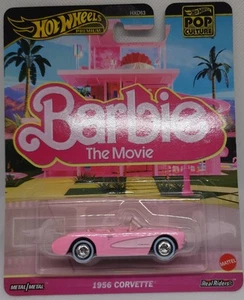 2025 Hot Wheels Premium Pop Culture Barbie 1956 Corvette 1:64 Diecast Car Pink - Picture 1 of 4