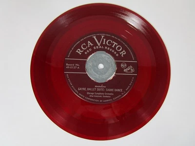 Chicago Symphony Orch Gayne Ballet Suite Sabre Dance 1949 7" Single Red Seal 45 - Image 1 of 4